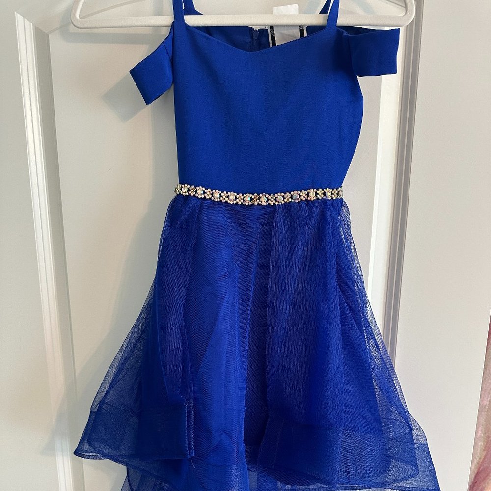 Girls Blue Cocktail Dress